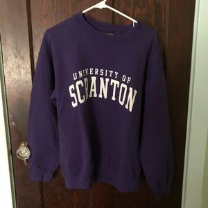 College sweatshirt